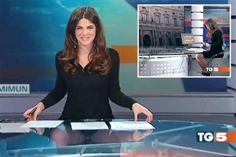 Presenter flashes on live TV after forgetting shes。